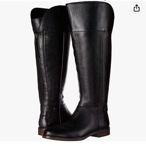 Franco Sarto Women's Christine Wide Calf Riding Boot Black Size 8.5